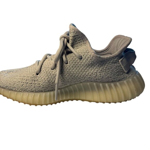Adidas Yeezy Boost low sneaker 350 V2 Sesame Mens Size 5 Gray Gum Sole F99710 - Picture 3 of 14